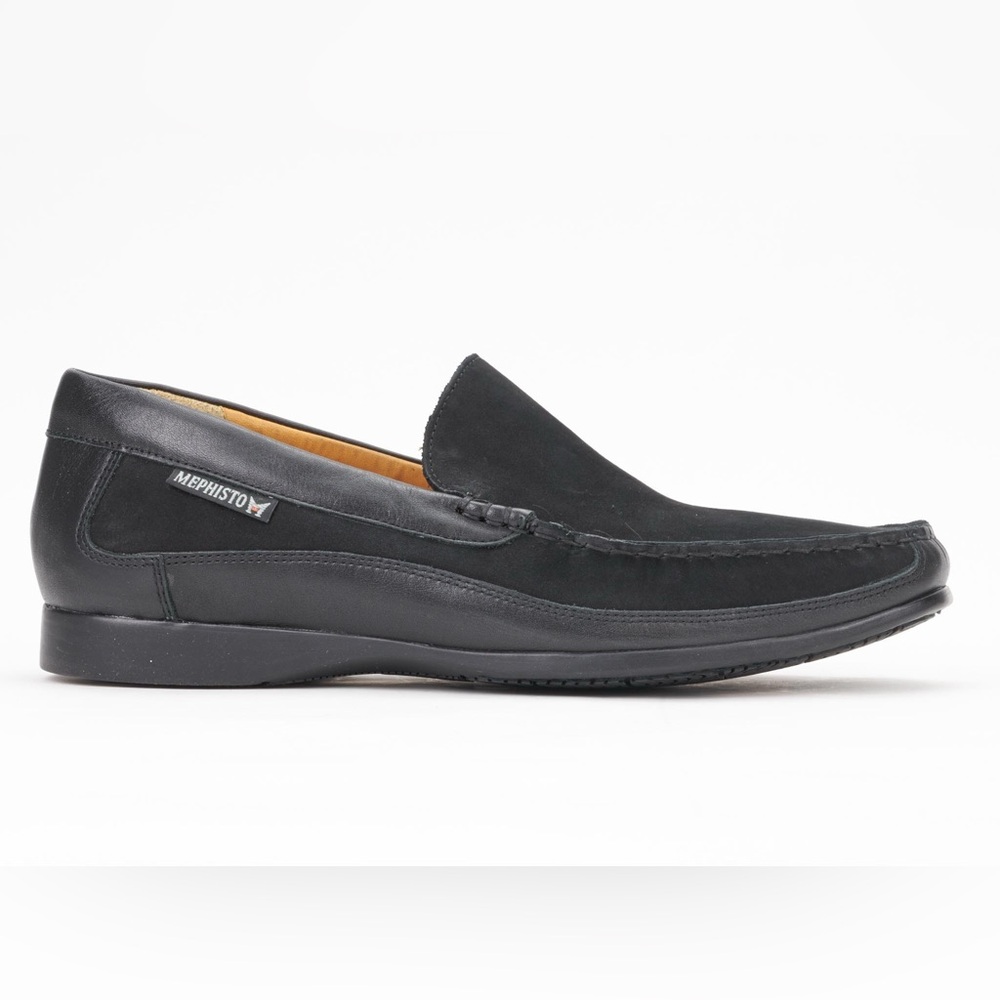 MEPHISTO BADUARD COOL-AIR Slip On Leather Loafer in Black Size 9 $300